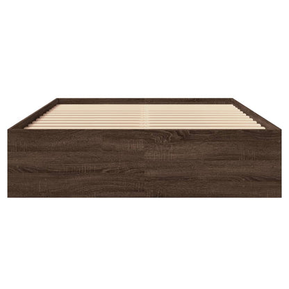 vidaXL Bed Frame | Brown Oak | Engineered wood | Small Double | Bed Frame