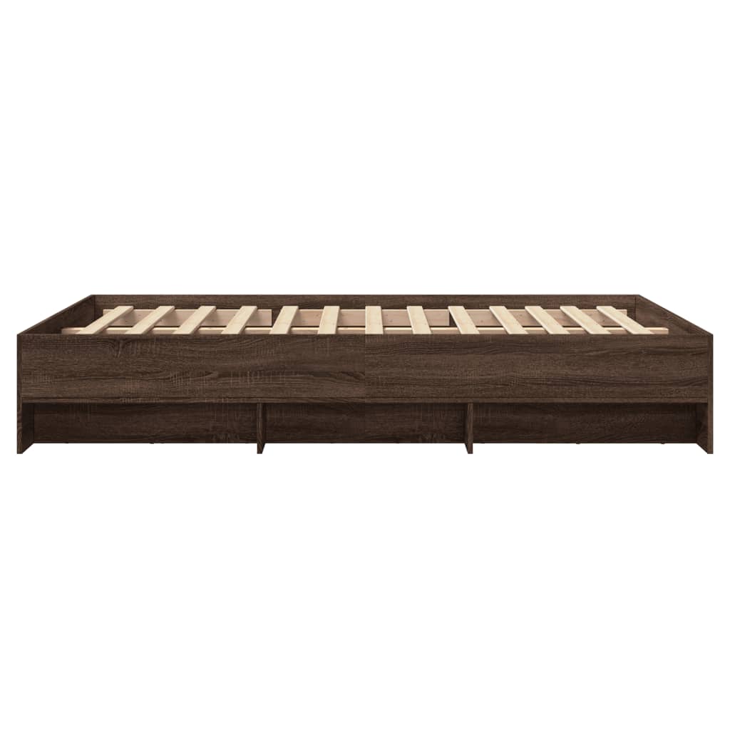 vidaXL Bed Frame | Brown Oak | Engineered wood | Small Double | Bed Frame