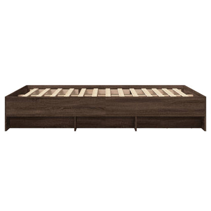 vidaXL Bed Frame | Brown Oak | Engineered wood | Small Double | Bed Frame