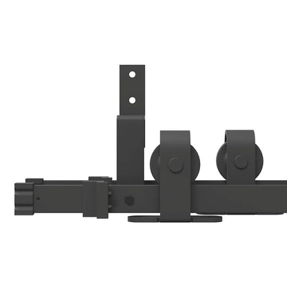 vidaXL Sliding Door Hardware Kit 427 cm Steel Black