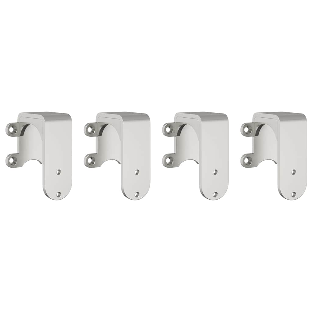 vidaXL Sliding Door Hardware Kit 183 cm Stainless Steel Silver