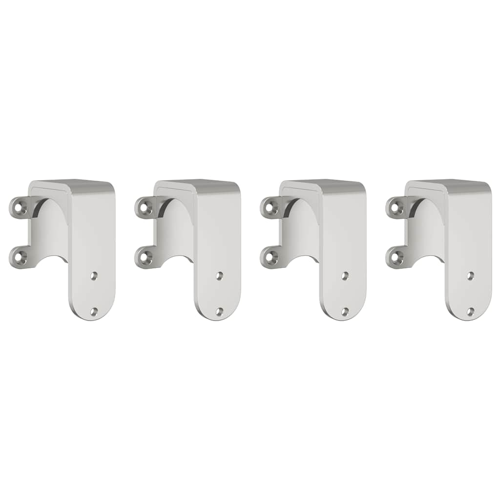 vidaXL Sliding Door Hardware Kit 200 cm Stainless Steel Silver