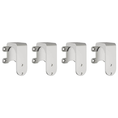 vidaXL Sliding Door Hardware Kit 200 cm Stainless Steel Silver