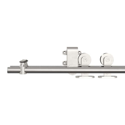 vidaXL Sliding Door Hardware Kit 366 cm Stainless Steel Silver