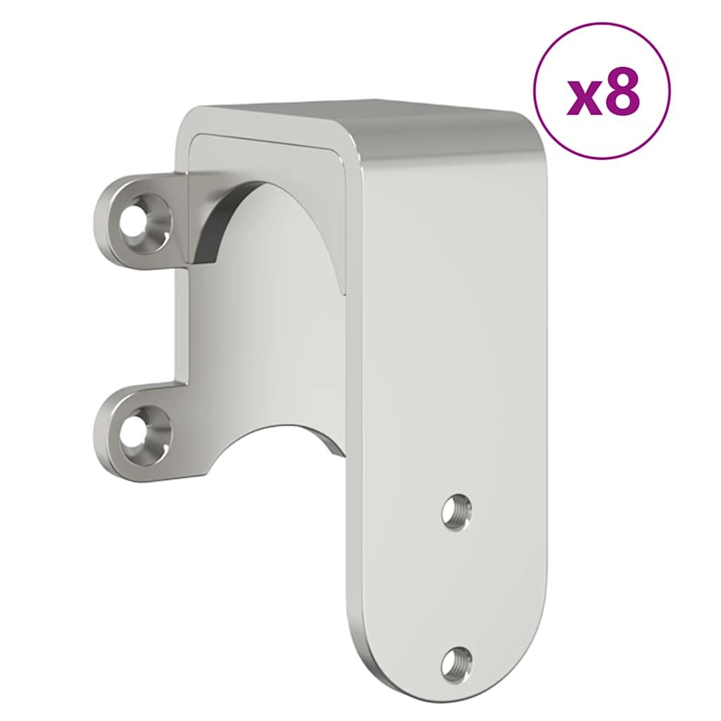 vidaXL Sliding Door Hardware Kit 366 cm Stainless Steel Silver