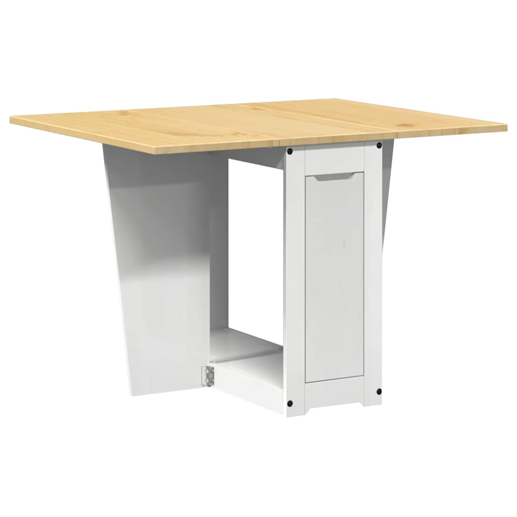 vidaXL 5 Piece Butterfly Dining Set "Corona" Foldable White Pinewood