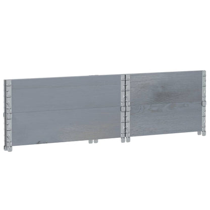 vidaXL Garden Planter Grey 80x60 cm Solid Wood Pine