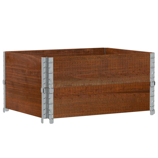 vidaXL Garden Planter Brown 80x60 cm Solid Wood Pine