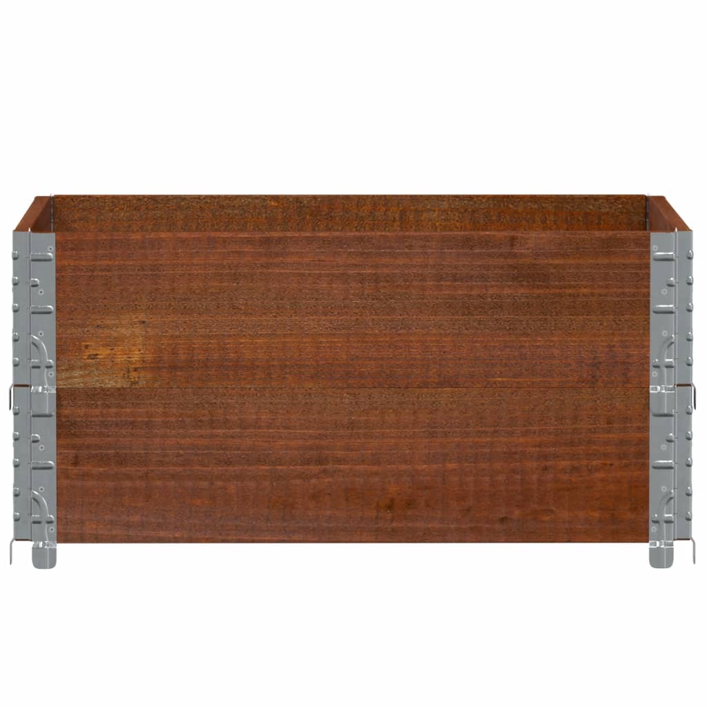 vidaXL Garden Planter Brown 80x60 cm Solid Wood Pine