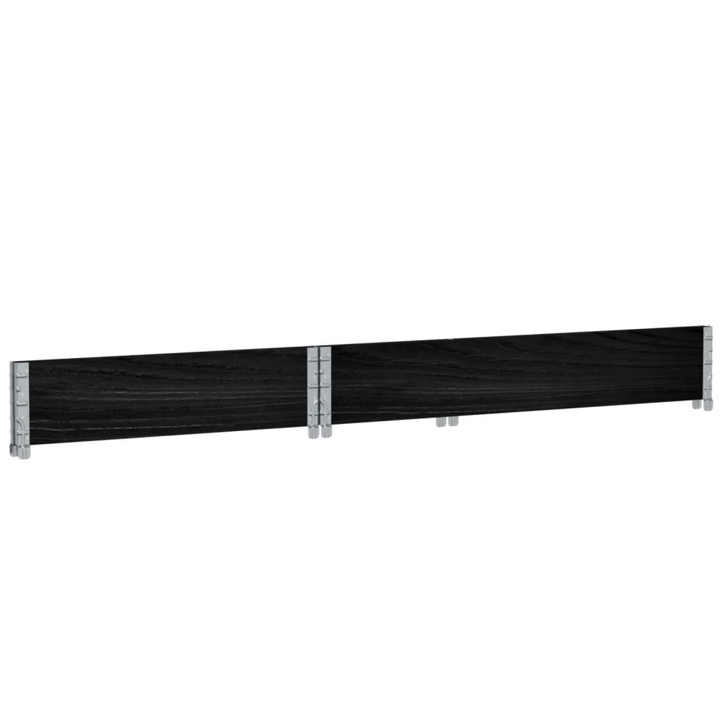 vidaXL Garden Planter Black 120x80 cm Solid Wood Pine
