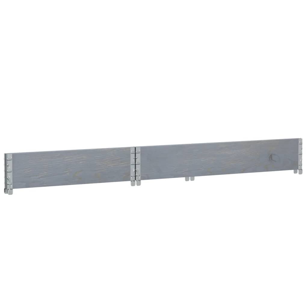 vidaXL Garden Planter Grey 120x80 cm Solid Wood Pine