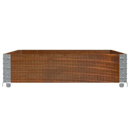 vidaXL Garden Planter Brown 120x80 cm Solid Wood Pine