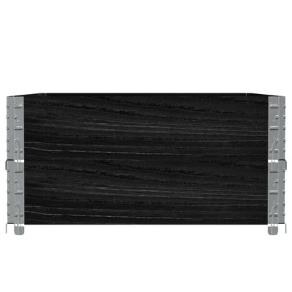 vidaXL Garden Planter Black 120x80 cm Solid Wood Pine