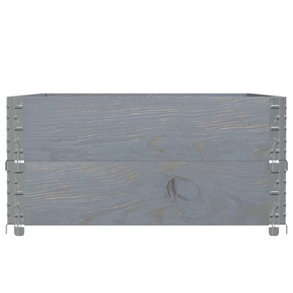 vidaXL Garden Planter Grey 120x80 cm Solid Wood Pine