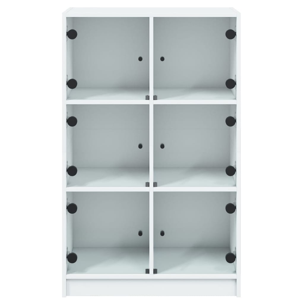 vidaXL Highboard with Doors White 68x37x109 cm Engineered Wood