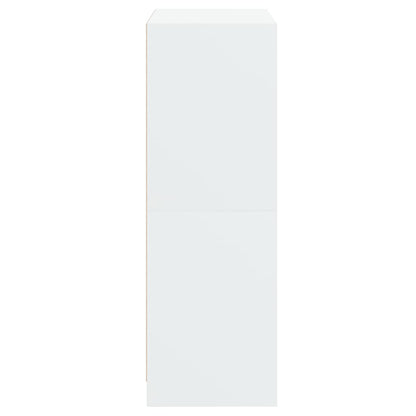 vidaXL Highboard with Doors White 68x37x109 cm Engineered Wood