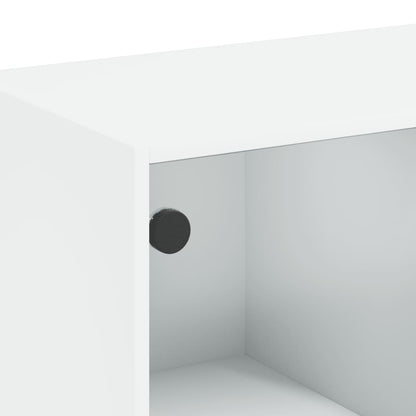 vidaXL Highboard with Doors White 68x37x109 cm Engineered Wood