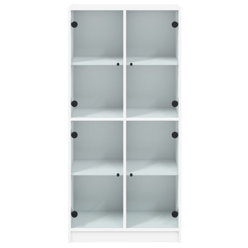 vidaXL Highboard with Doors White 68x37x142 cm Engineered Wood
