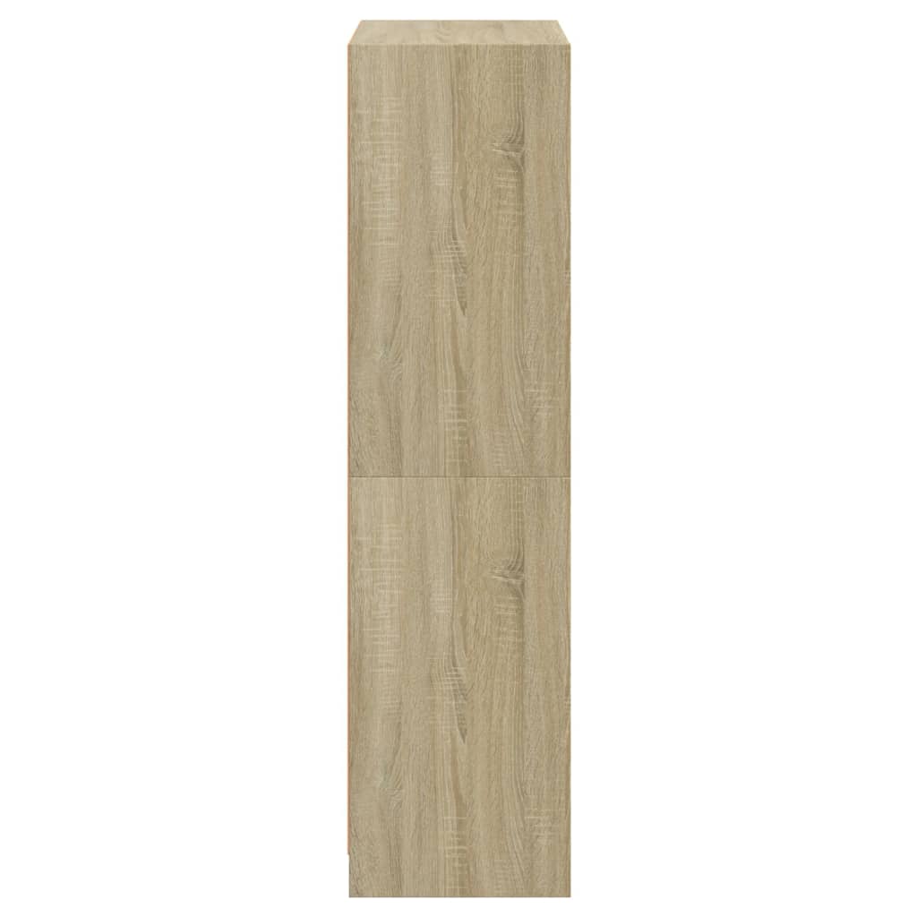 vidaXL Highboard with Doors Sonoma Oak 68x37x142 cm Engineered Wood