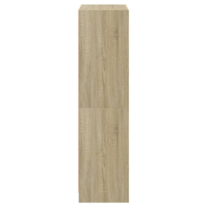 vidaXL Highboard with Doors Sonoma Oak 68x37x142 cm Engineered Wood