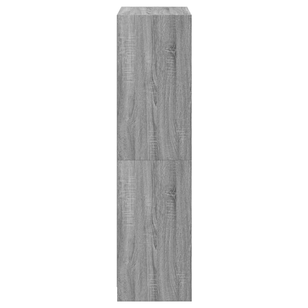 vidaXL Highboard with Doors Grey Sonoma 68x37x142 cm Engineered Wood
