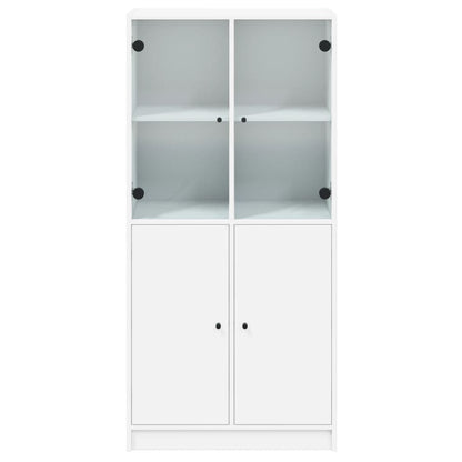 vidaXL Highboard with Doors White 68x37x142 cm Engineered Wood