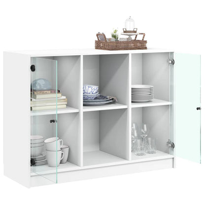 vidaXL Sideboard White 102x37x75.5 cm Engineered Wood
