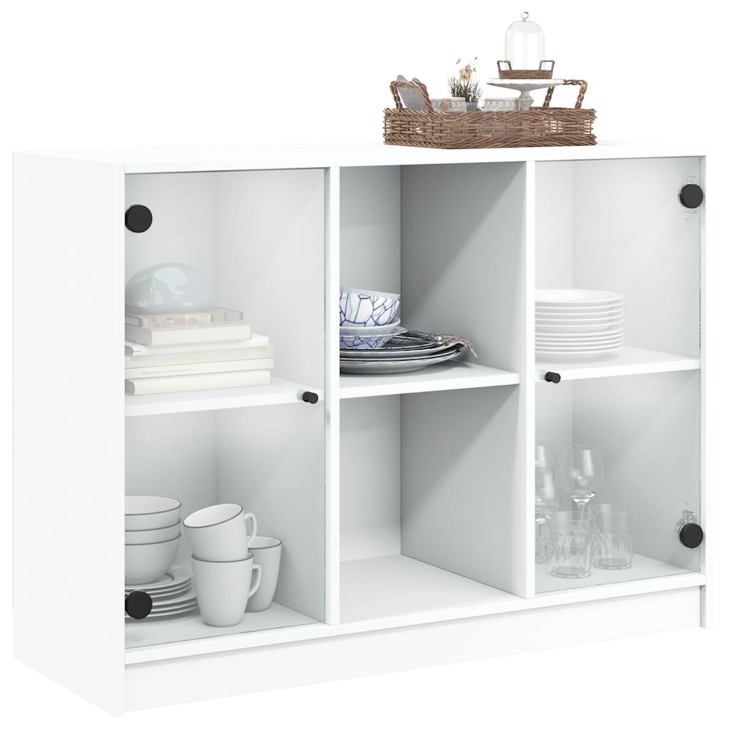 vidaXL Sideboard White 102x37x75.5 cm Engineered Wood