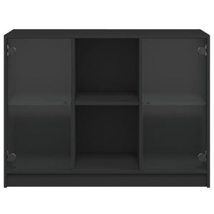 vidaXL Sideboard Black 102x37x75.5 cm Engineered Wood