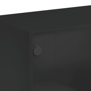vidaXL Sideboard Black 102x37x75.5 cm Engineered Wood