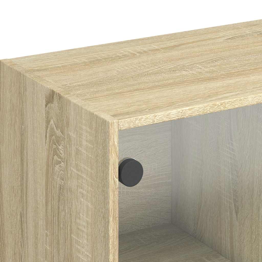 vidaXL Sideboard Sonoma Oak 102x37x75.5 cm Engineered Wood