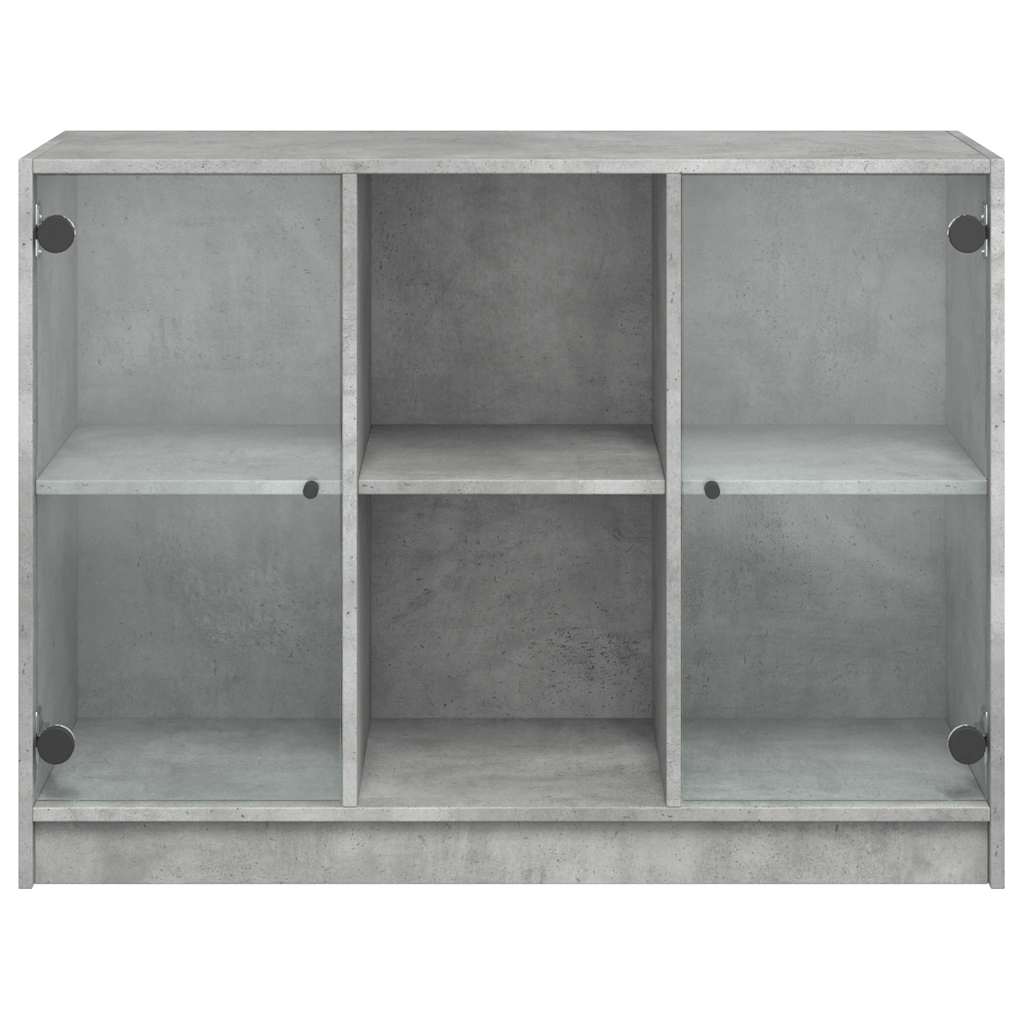 vidaXL Sideboard Concrete Grey 102x37x75.5 cm Engineered Wood