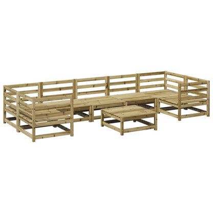 vidaXL 8 Piece Garden Sofa Set Impregnated Wood Pine