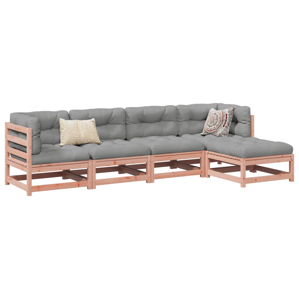 vidaXL 5 Piece Garden Sofa Set Solid Wood Douglas Fir