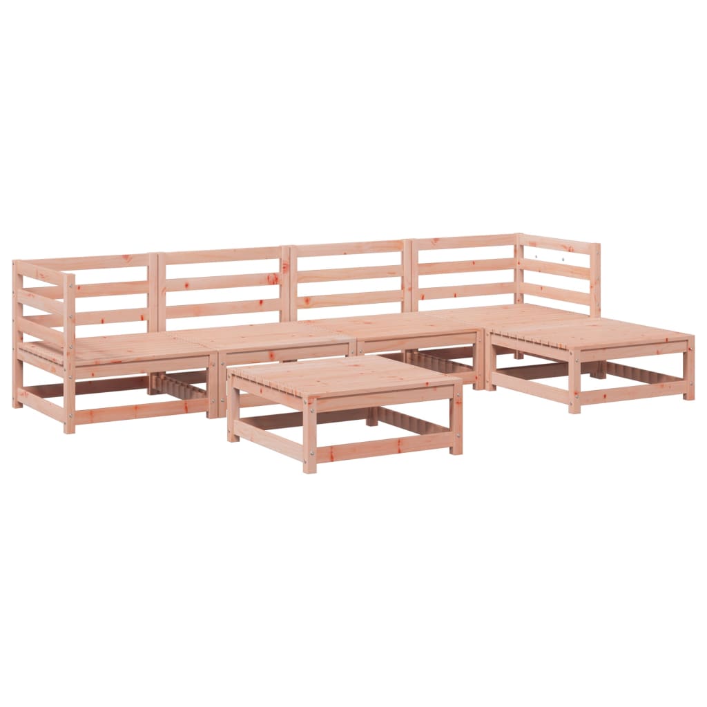vidaXL 6 Piece Garden Sofa Set Solid Wood Douglas Fir