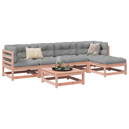 vidaXL 6 Piece Garden Sofa Set Solid Wood Douglas Fir