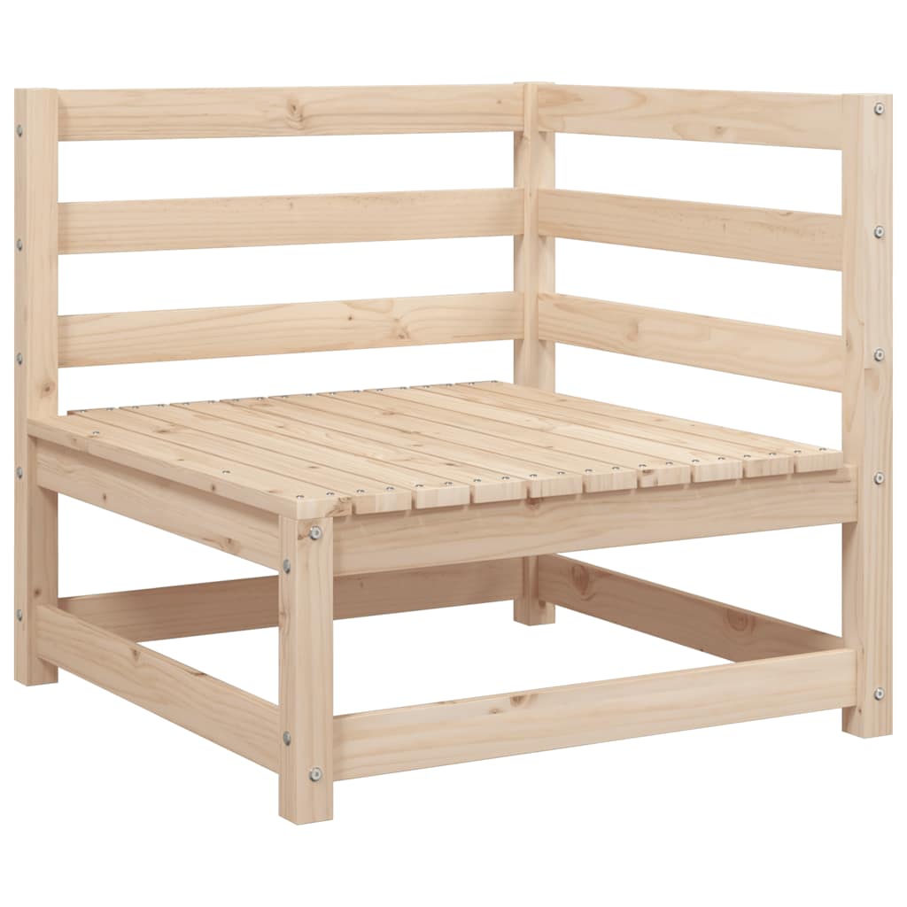vidaXL Garden Sofa Set | Natural Wood | Solid pine wood | Large | Modular
