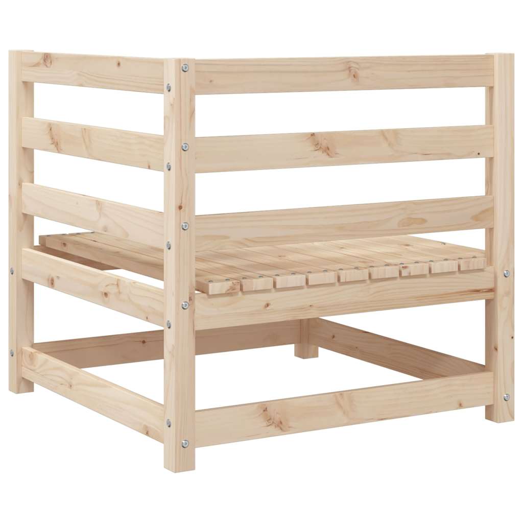 vidaXL Garden Sofa Set | Natural Wood | Solid pine wood | 6-Piece Set