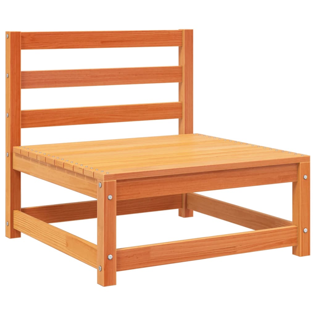 vidaXL Garden Sofa Set | Wax Brown | Solid Pine Wood | Large | Breathable Design
