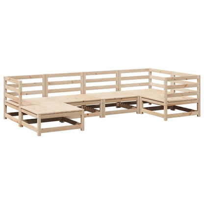 vidaXL 6 Piece Garden Sofa Set Solid Wood Pine