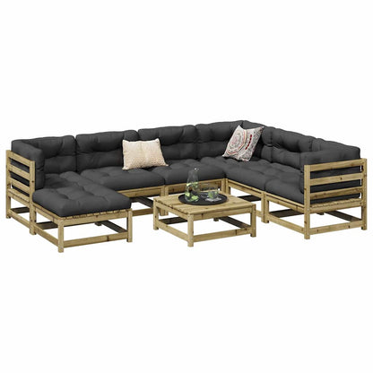 vidaXL 8 Piece Garden Sofa Set Impregnated Wood Pine