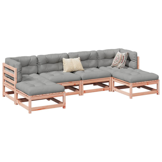 vidaXL 6 Piece Garden Sofa Set Solid Wood Douglas Fir