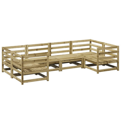 vidaXL 6 Piece Garden Sofa Set Impregnated Wood Pine