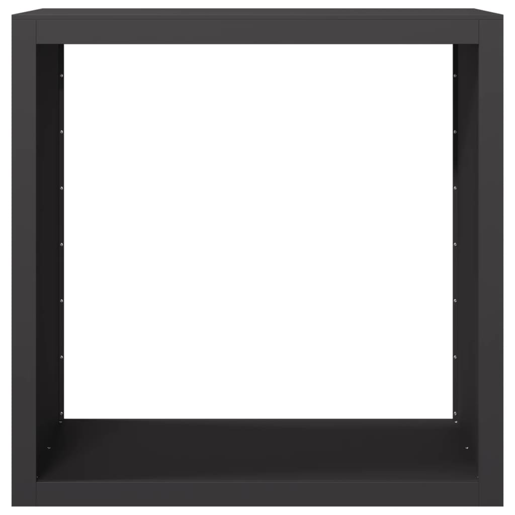 vidaXL Firewood Rack Black 100x40x100 cm Steel