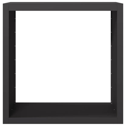 vidaXL Firewood Rack Black 100x40x100 cm Steel