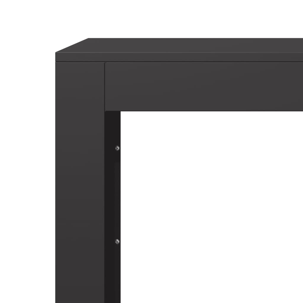 vidaXL Firewood Rack Black 100x40x100 cm Steel