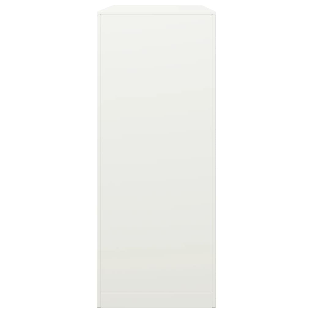 vidaXL Firewood Rack White 100x40x100 cm Steel