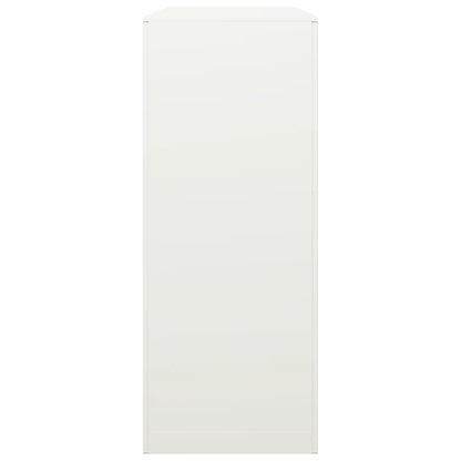 vidaXL Firewood Rack White 100x40x100 cm Steel