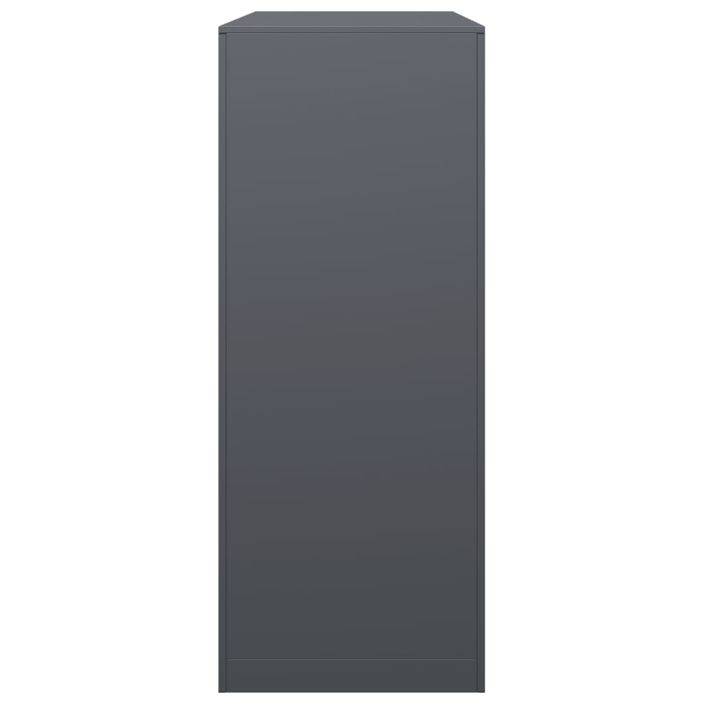 vidaXL Firewood Rack Anthracite 100x40x100 cm Steel