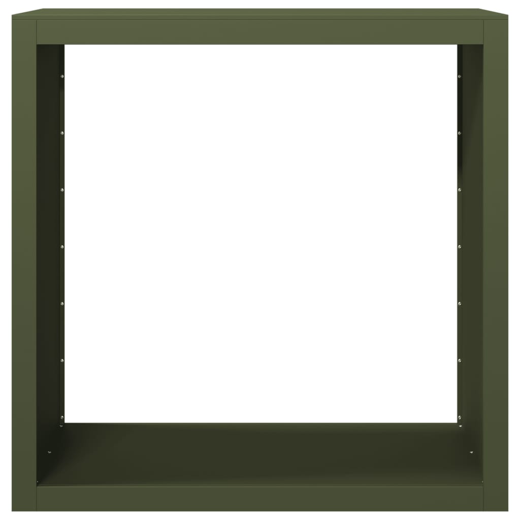 vidaXL Firewood Rack Green 100x40x100 cm Steel